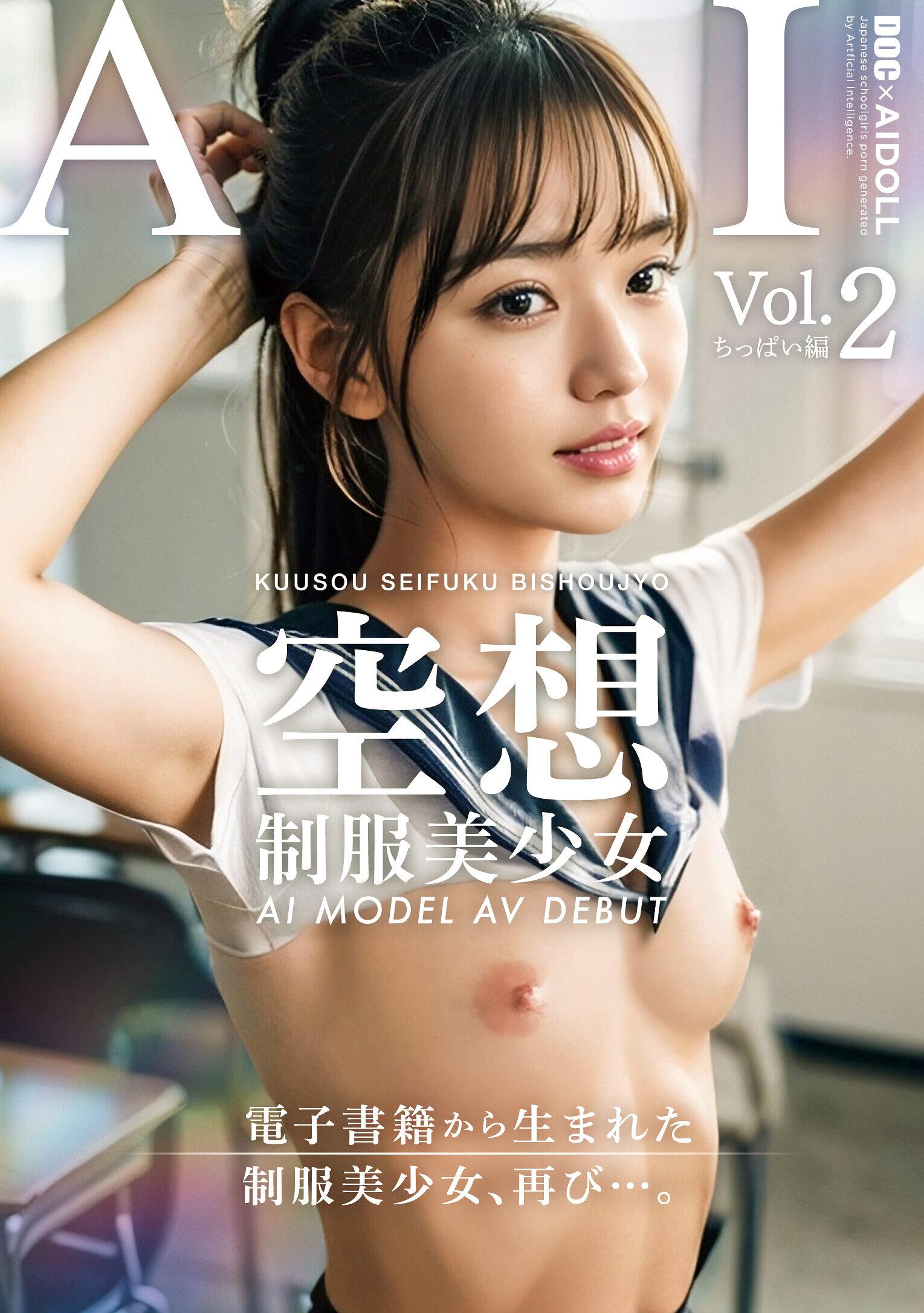 空想制服美少女 AI MODEL AV DEBUT ちっぱい編＃2 ～電子書籍から生まれた制服美少女、再び…。～